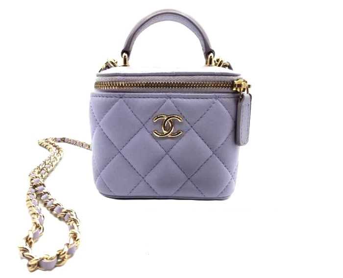 シャネル買取 バニティ マトラッセ チェーンショルダーバッグ ラムスキン